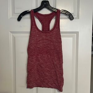 4 Lulu Lemon SoulCycle Red Heather Racerback Tank